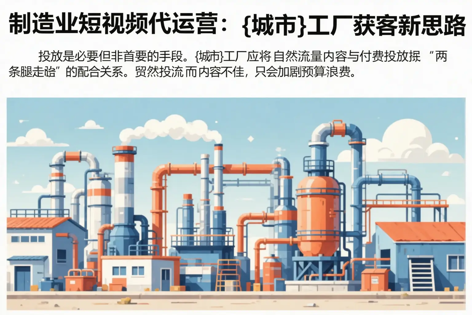 制造业短视频代运营：二连浩特工厂获客新思路